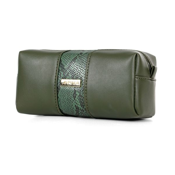Cosmetic Bag Sylvia Snake Print Green