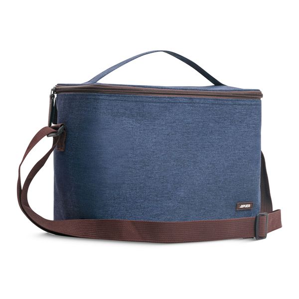 Mens Lunch Bag Everest Canvas Navy Brown