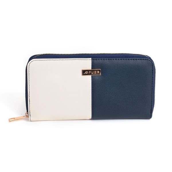 Purse Kirsten Zip Around Navy/Cream