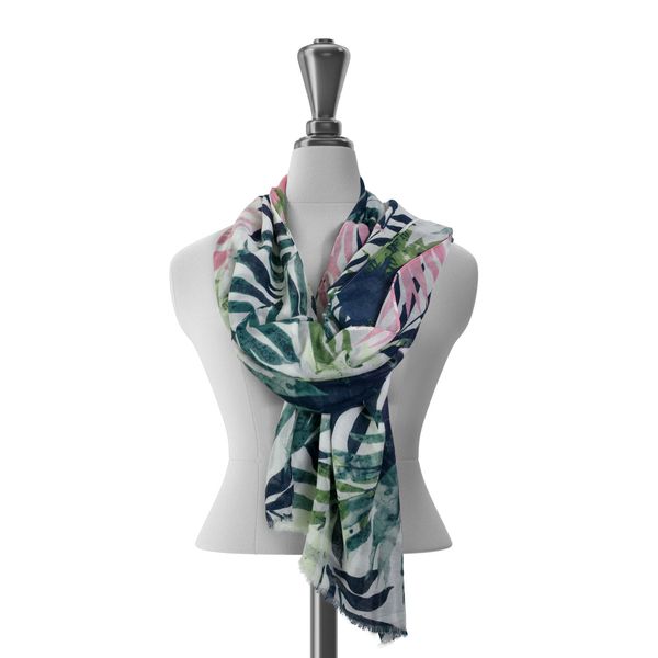 Scarf Tropical Print Tropical Multi