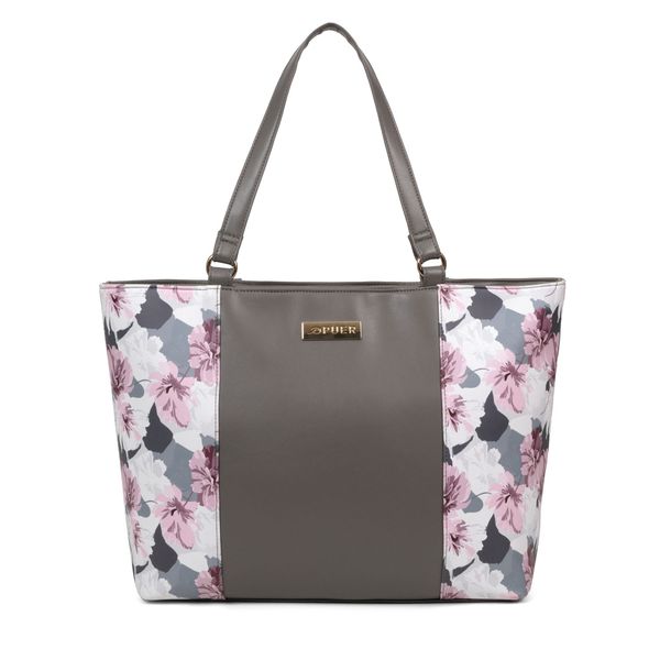 Handbag Heather Shopper Floral Grey