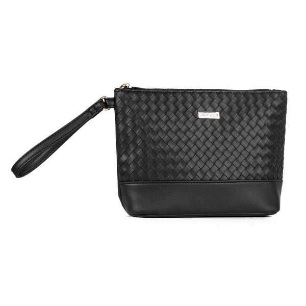Cosmetic Bag Destiny Crosshatch Black