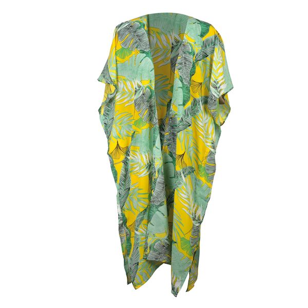 Kaftan Tropical Print Yellow