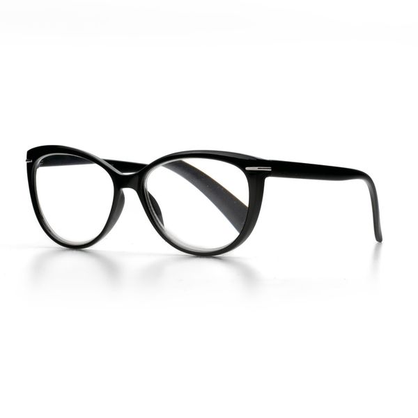 Reading Glasses Chris Aviator Black Size +2