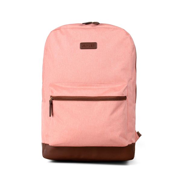 Handbag Evelyn Canvas and PU Backpack Peach Brown