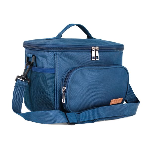 Lunch Bag Puer Front Pocket Navy