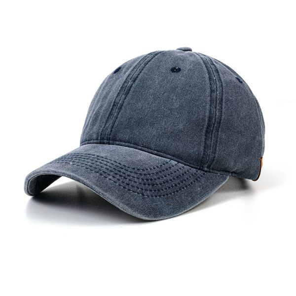 Hat Men's Washed Peak Cap Blue