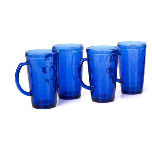 [7247] Marina Blue Mug 4pc