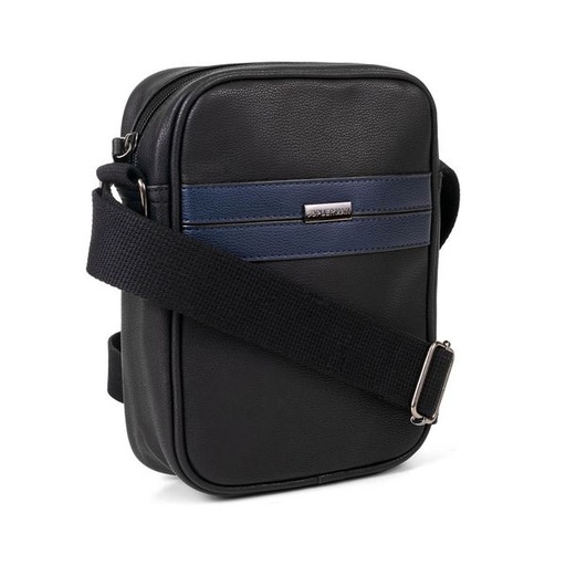 [7638] Mens Bag Kent Messenger Black Blue