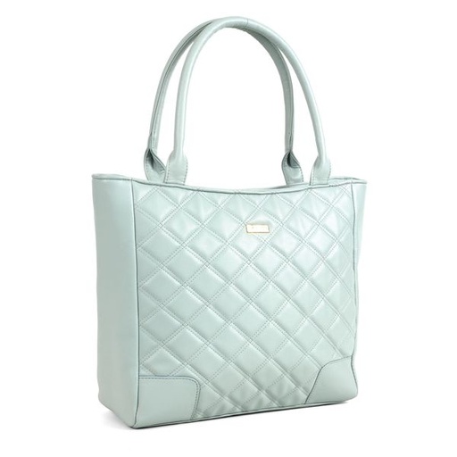 [10731] Handbag Carmen Quilted Tote Mint