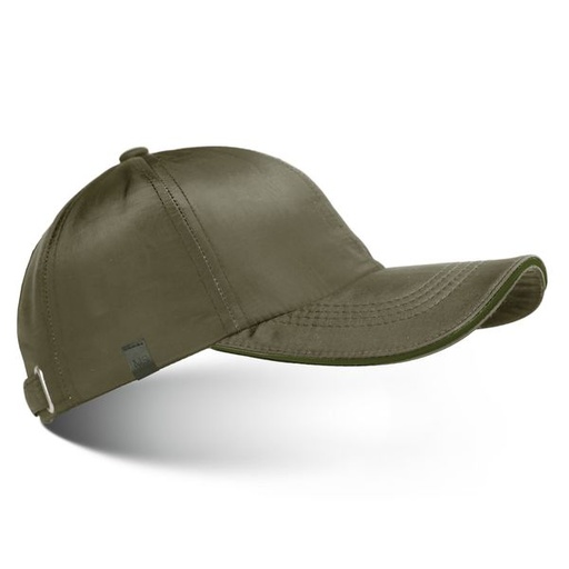 [14014] Hat Mens Cap With Peak Trim Olive