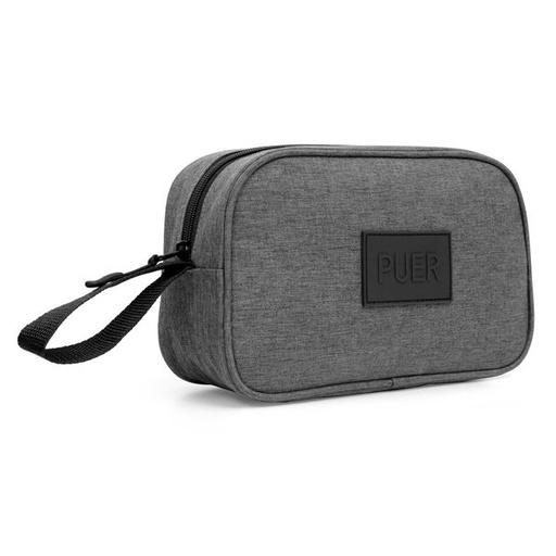 [15536] Mens Toiletry Bag Wade Canvas Charcoal