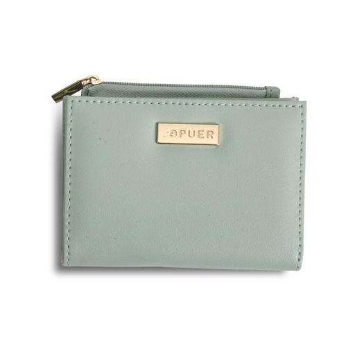 [9162] Purse Harlow Small Coin Zip Sage