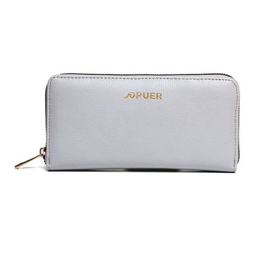 [1375] Purse Lara Zip Around Grey