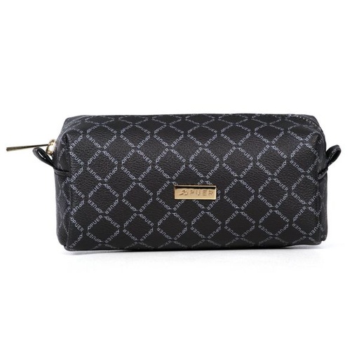 [7073] Cosmetic Bag Puer Logo Black
