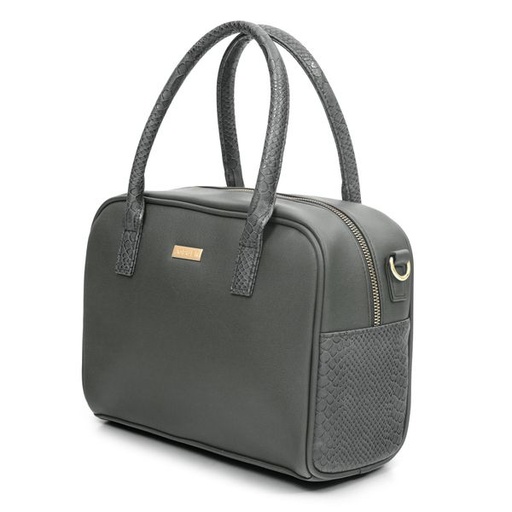 [9675] Handbag Lisa Bowling Bag Charcoal