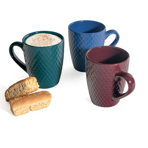 [8350] Diamond Sunset Mugs 3pc