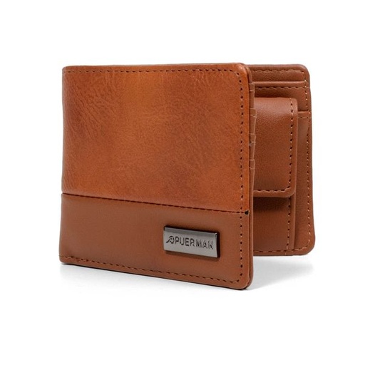 [8145] Men's Wallet Austin With Coin Tan