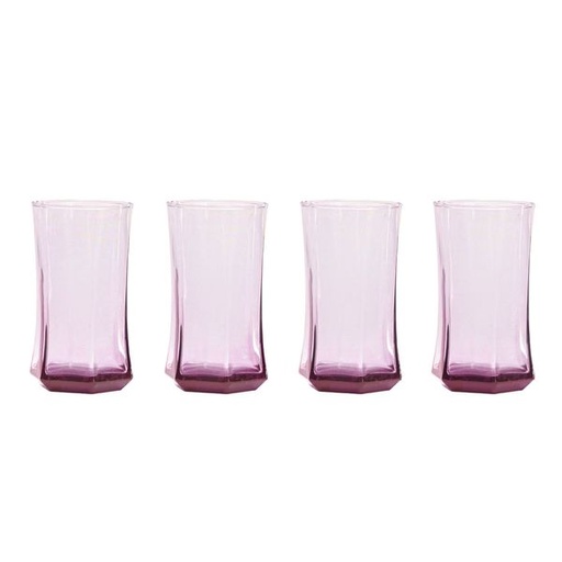 [4508] Royal Cranberry Tumblers 4pc