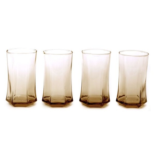 [4338] Royal Smoked Tumblers 4pc