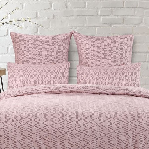 [4992] Zig Zag Pink Pillowcases 2 pc