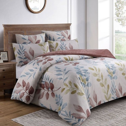 [10380] Velvet Valley Queen Duvet Set
