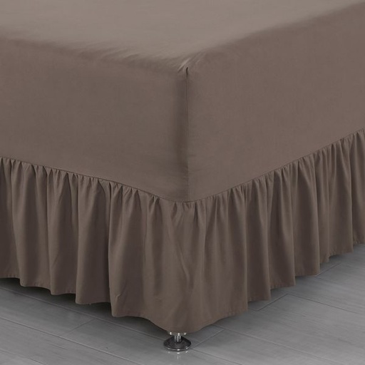 [4727] Dark Cream King Fitted & Nightfrill in One