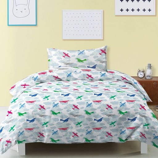 [5634] Childrens Aeroplane 3/4 Comforter Set