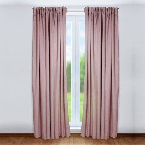 [8125] Curtain Linen Pink Blush