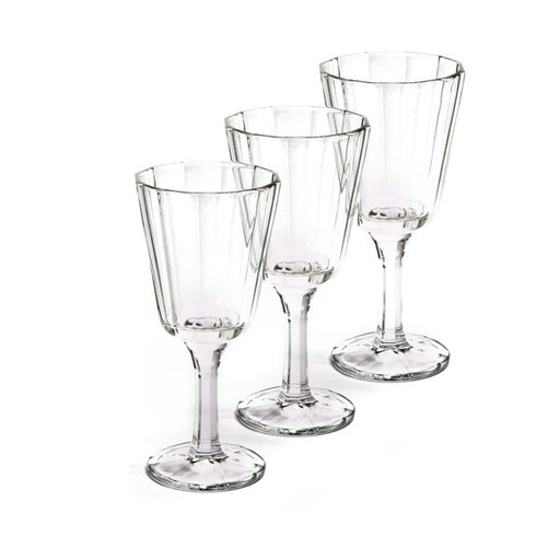 [4935] Roman Wine Glass 3pc