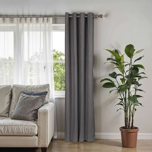 [11342] Curtain Suede Dark Grey