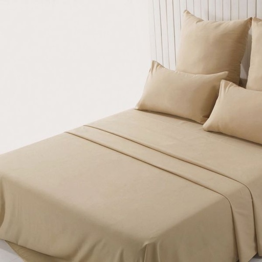 [14709] Cream Queen Fitted Sheet