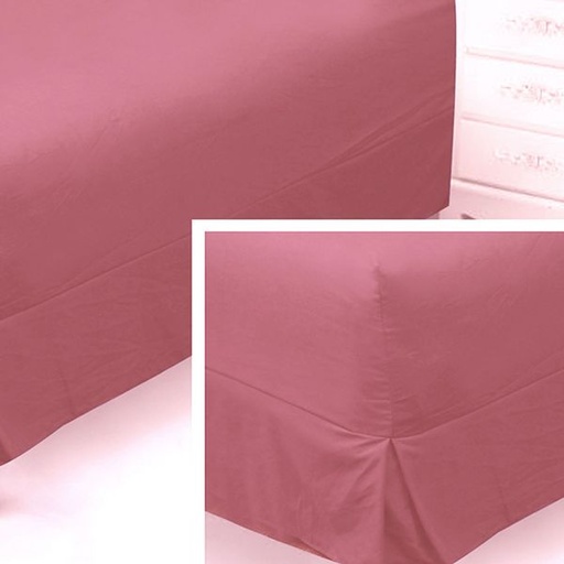 [6597] Dusty Pink Double Box Pleat Nightfrill in One