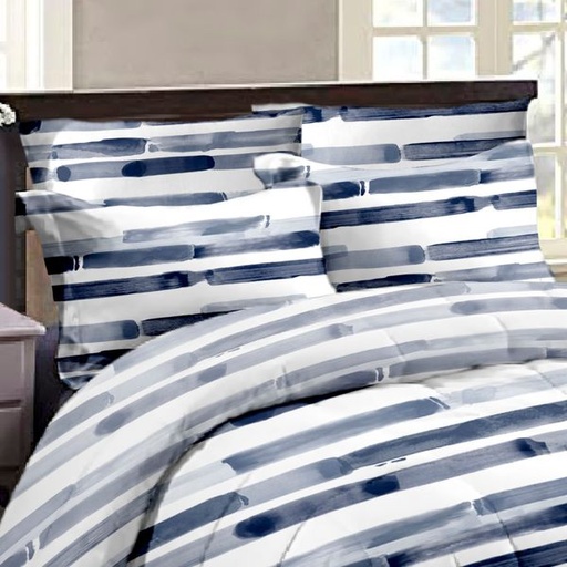 [7258] Brushstroke Continental Pillowcases 2pc