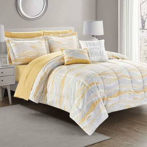 [10543] Adele King Comforter Set 9pc
