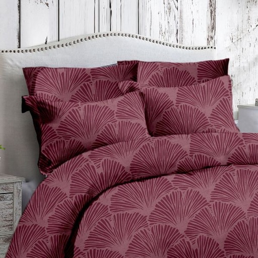 [7915] Cedar Maroon Pillowcases 2pc