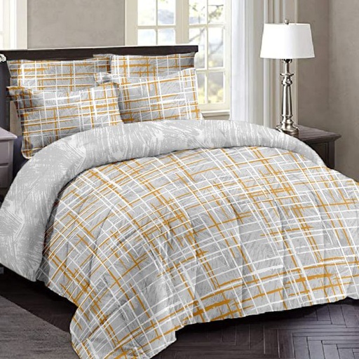 [7263] Criss-Cross Continental Pillowcases 2pc