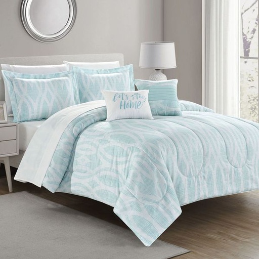 [10537] Isabella King Comforter Set 9pc