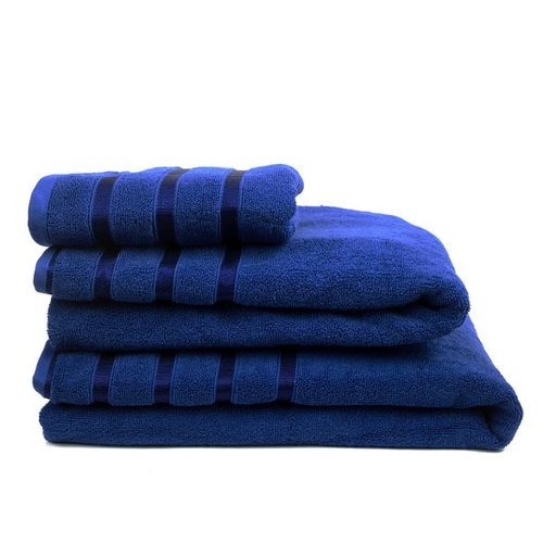 [6480] Luxury Hand Towel Navy Blue
