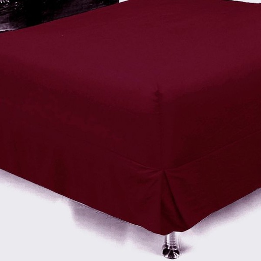 [6593] Maroon King Box Pleat Nightfrill in One