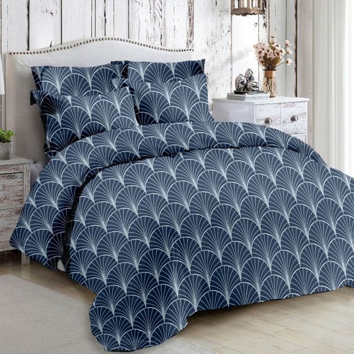 [7917] Nobel Blue Double Duvet Set