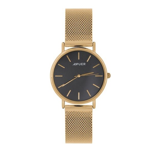 [14599] Watch Nick Mesh Strap Gold
