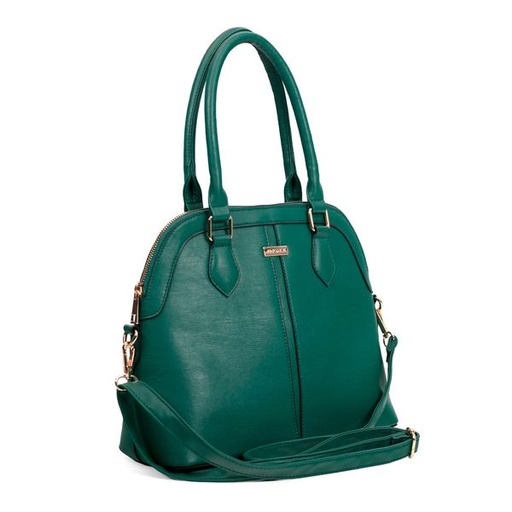 [15119] Handbag Maddy Middle Stitch Dome Satchel Green
