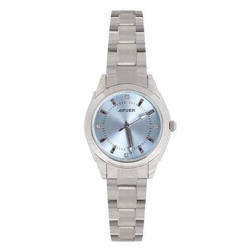 [14593] Watch Mereese Link Strap Silver