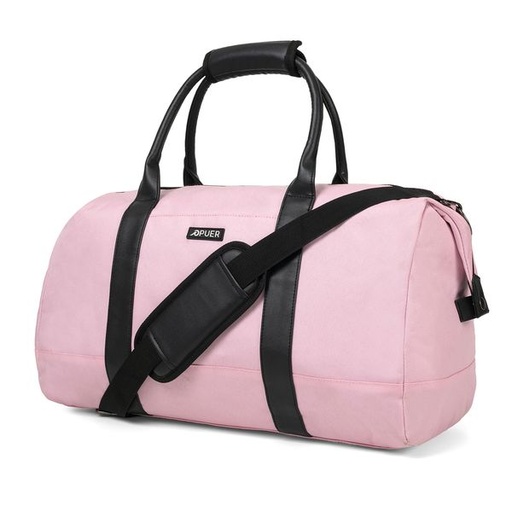 [9166] Handbag Cassidy Canvas & PU Weekender Pink