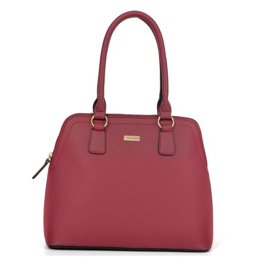 [9459] Handbag Lara Dome Satchel Burgundy