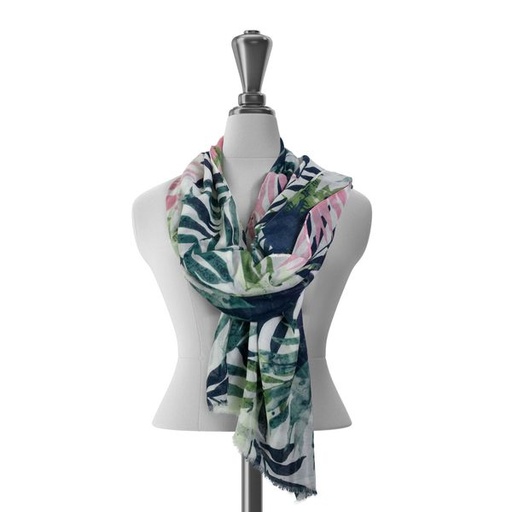 [8282] Scarf Tropical Print Tropical Multi