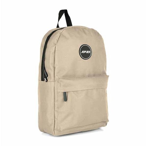 [14650] Mens Bag Puer Front Pocket Backpack Stone
