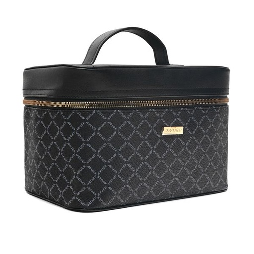 [10085] Vanity Bag Jane Puer Logo Black